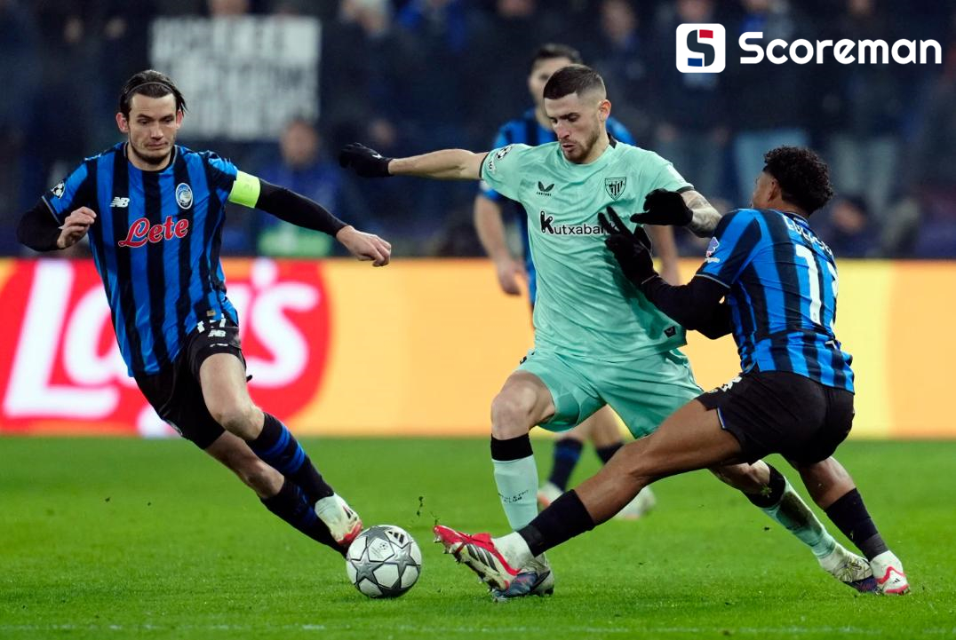 아틀레틱 빌바오, 아탈란타에 3-2 역전승…UCL 16강 희망 살리다